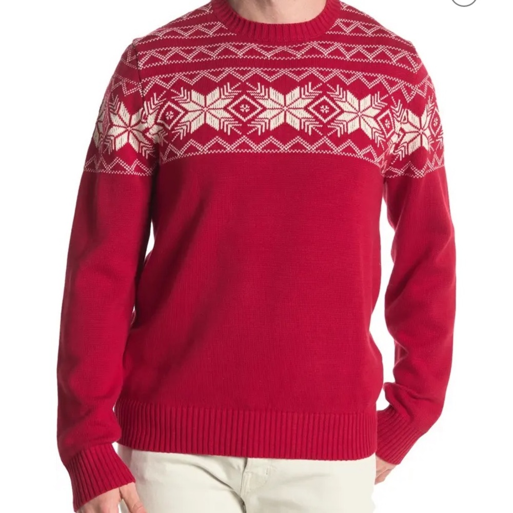 Weatherproof Vintage Snowflake Crew Neck Sweater NWT - Picture 2 of 11